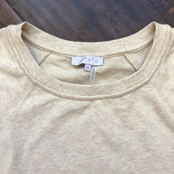 1.STATE French Terry Ruffle Sleeve Tee Shirt Dress - Picture 3 of 8